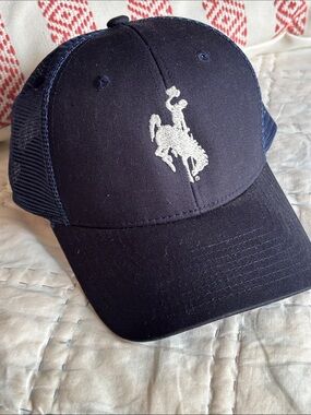 Jackson Hole Zephyr navy blue & white mesh trucker cap